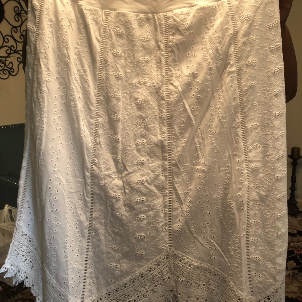 Chico’s NWOT. Never worn. White gorgeous maxi